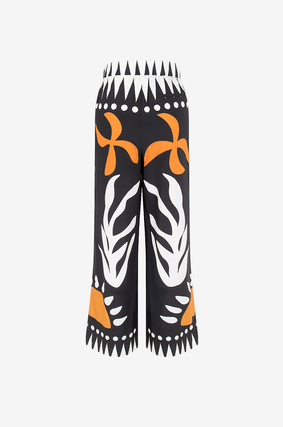 Black Sand Jaffa silk wide-leg trousers