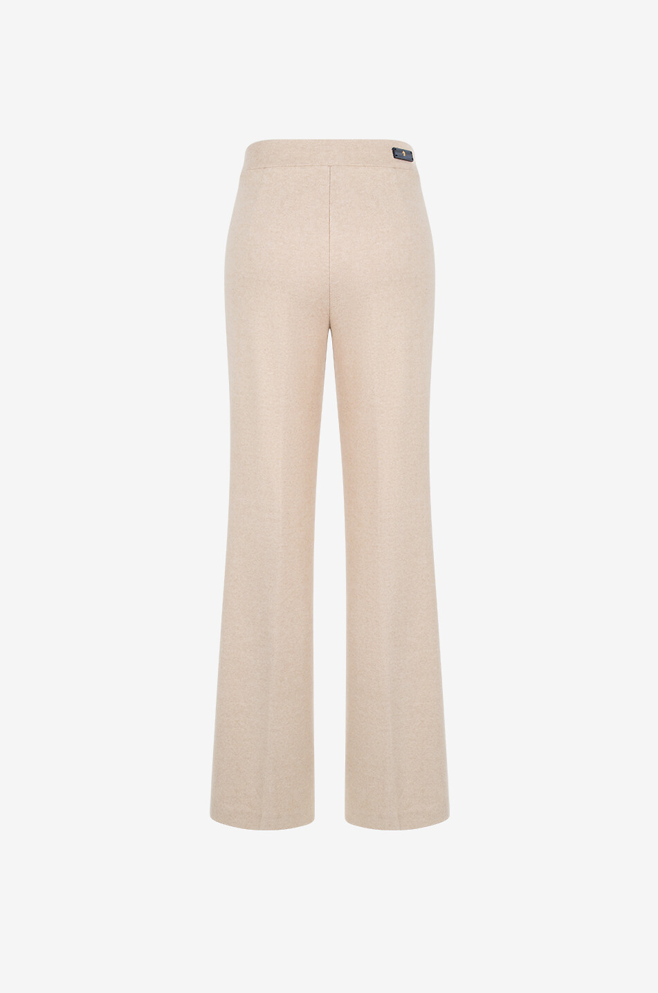 Polly cotton and viscose flared trousers