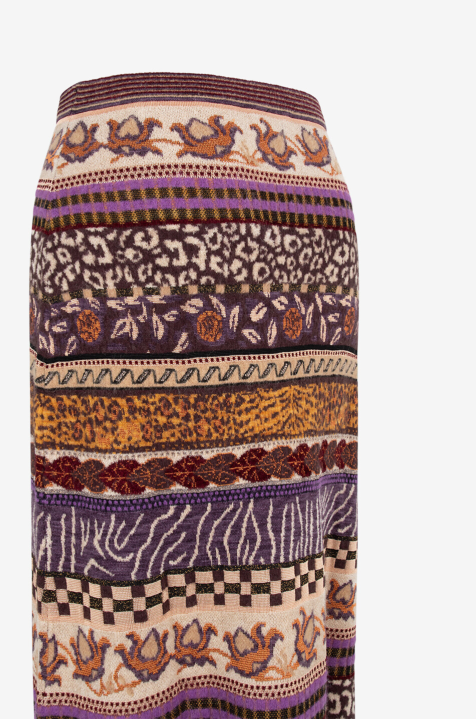 ULLA JOHNSON Helene rayon and wool maxi skirt Women MULTI COLOURED 3