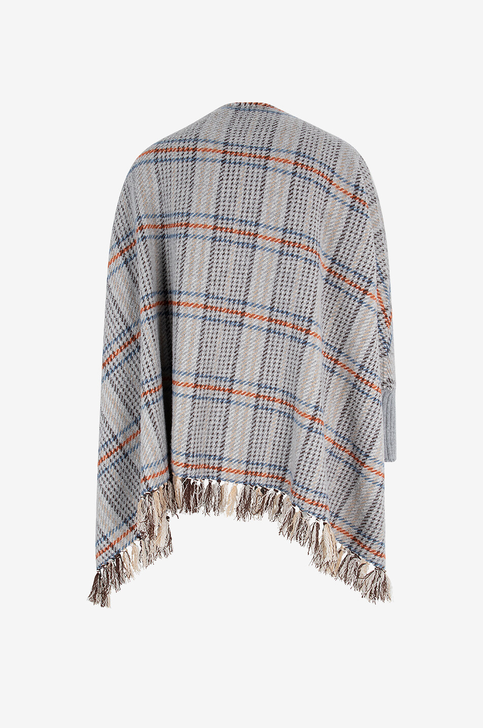 19 ANDREA'S 47 Cape avec manchettes à carreaux Alicia Femme MULTICOLORE 2