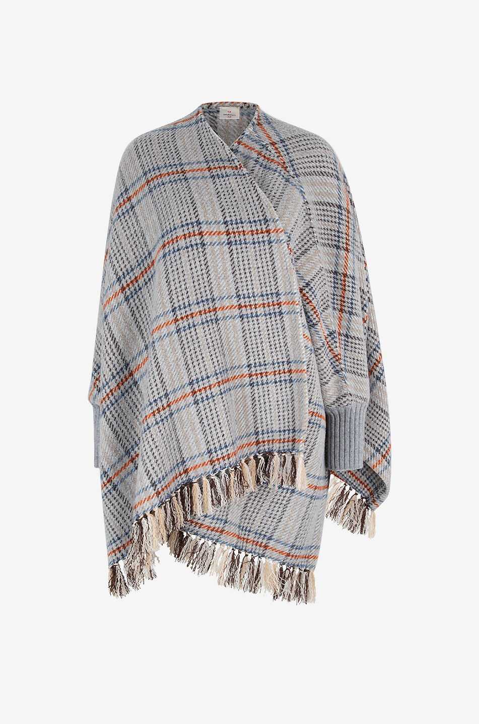 19 ANDREA'S 47 Cape avec manchettes à carreaux Alicia Femme MULTICOLORE 1