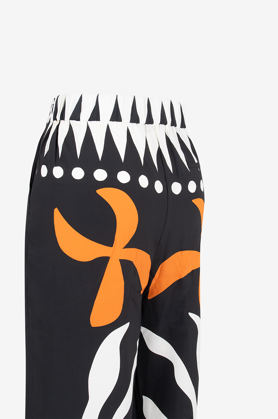 Black Sand Jaffa silk wide-leg trousers