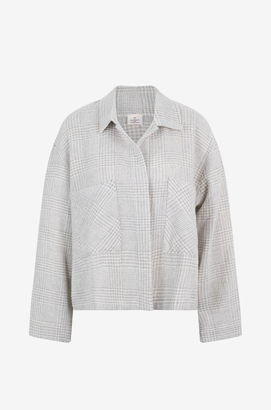 19 ANDREA'S 47 Manteau court prince-de-galles Gayle Femme GRIS CLAIR 1