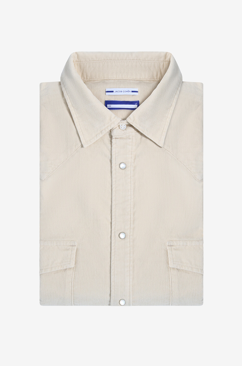 Langärmeliges Hemd aus Cordsamt