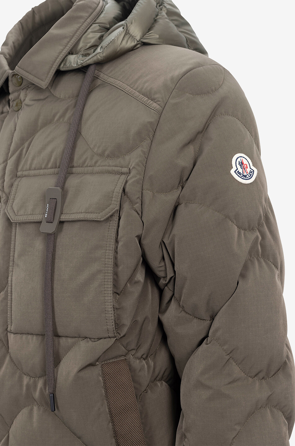 MONCLER Gesteppte Hemdjacke Laresei Herren GRÜN 3