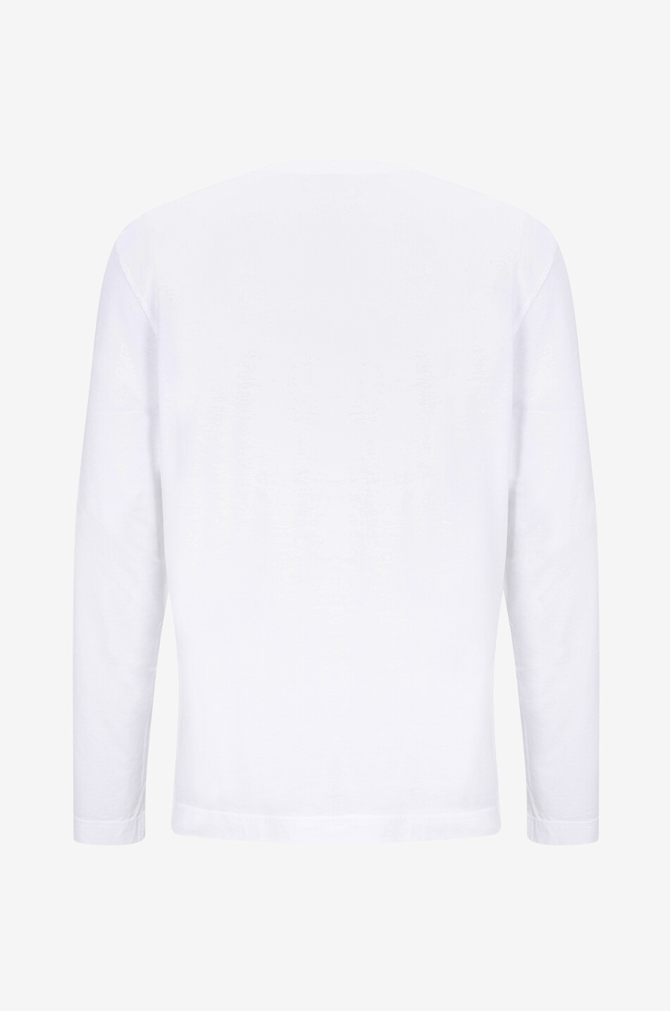 Plain white long sleeve t shirt mens best sale