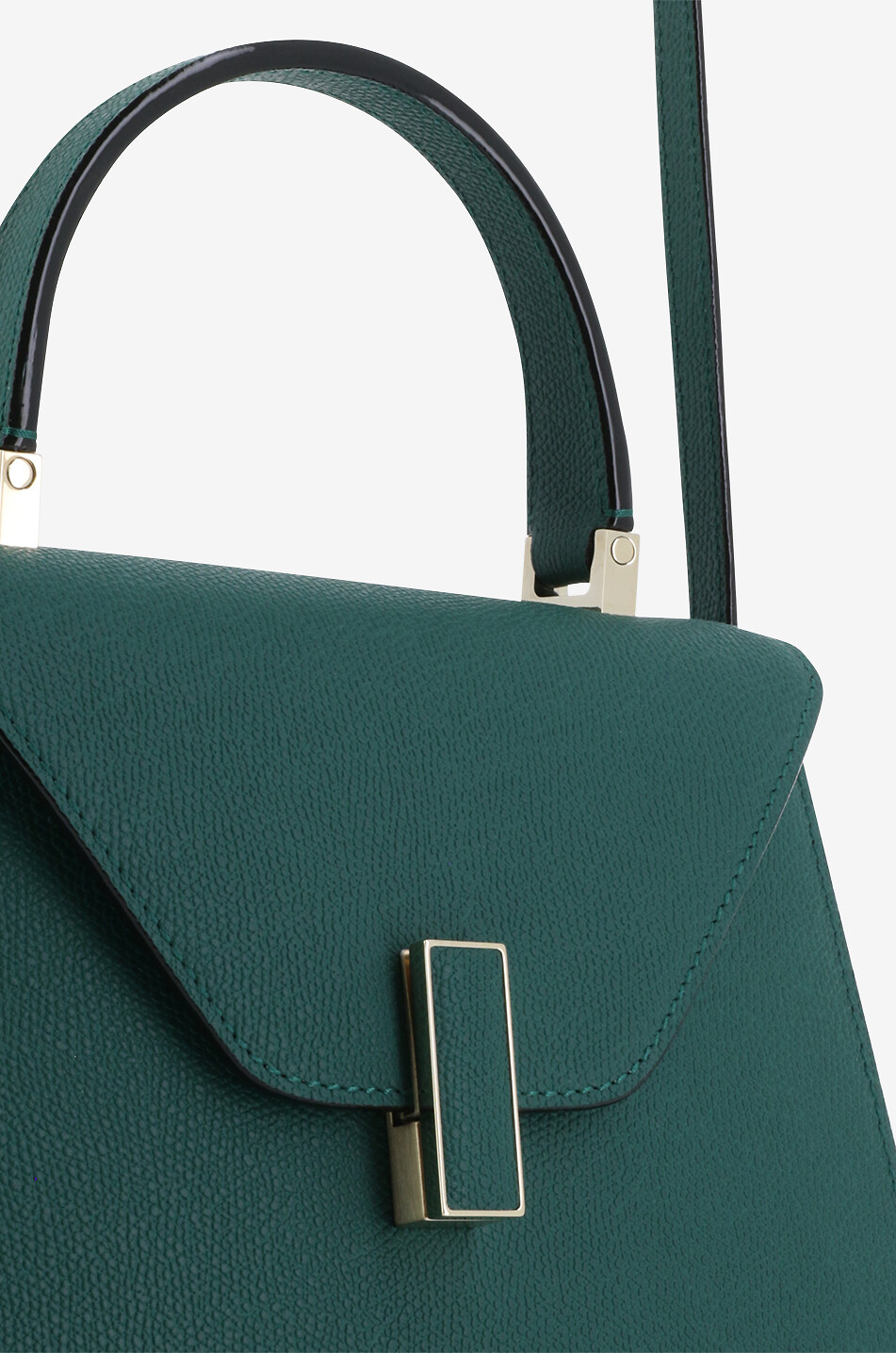 VALEXTRA Iside Mini grained handbag Women GREEN 6