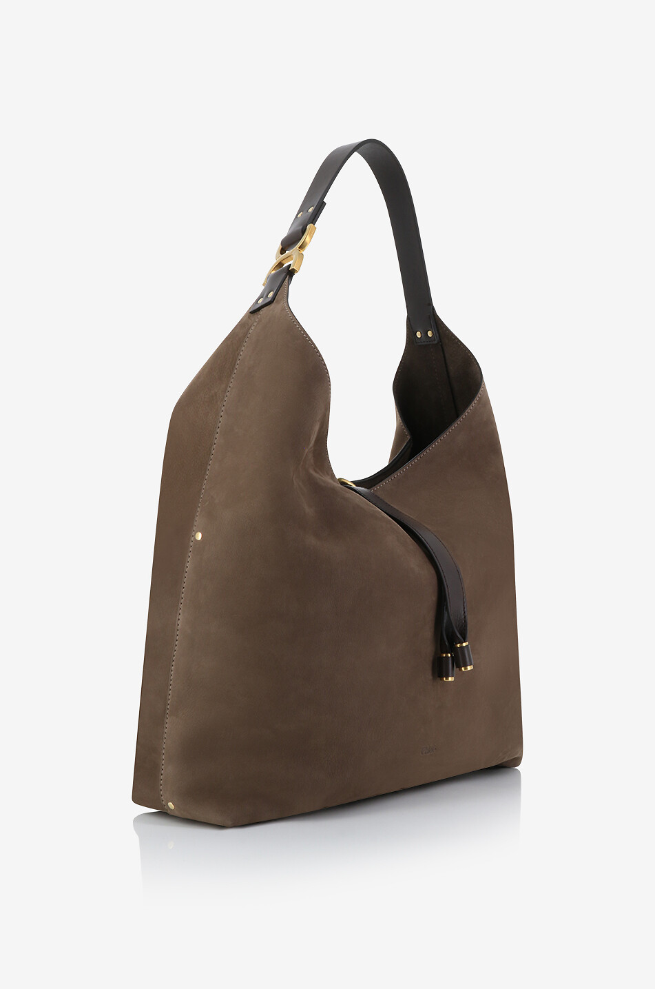 CHLOE Hobo-Tasche aus Nubukleder Marcie Damen GRAU 2