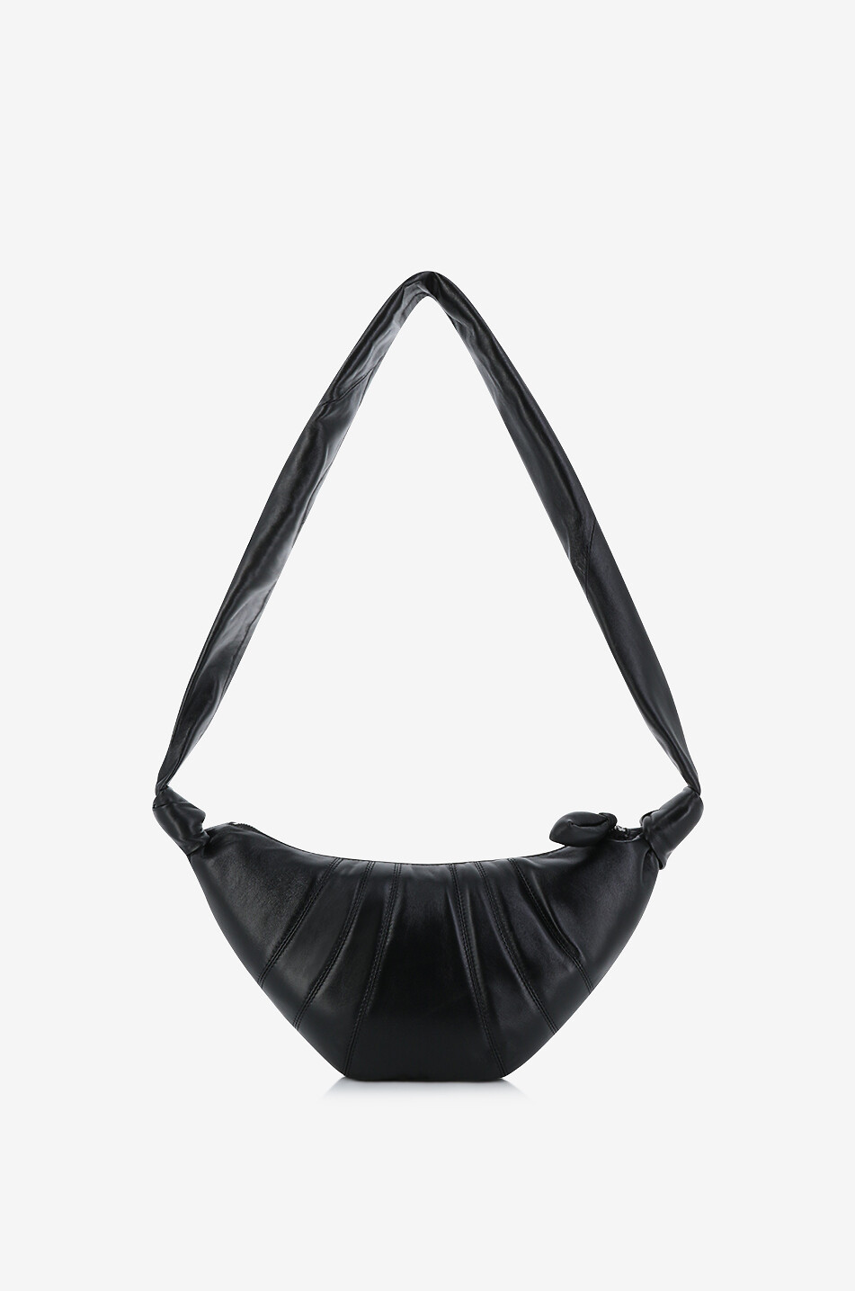 LEMAIRE Small Croissant quilted nappa leather bag Women BLACK 1