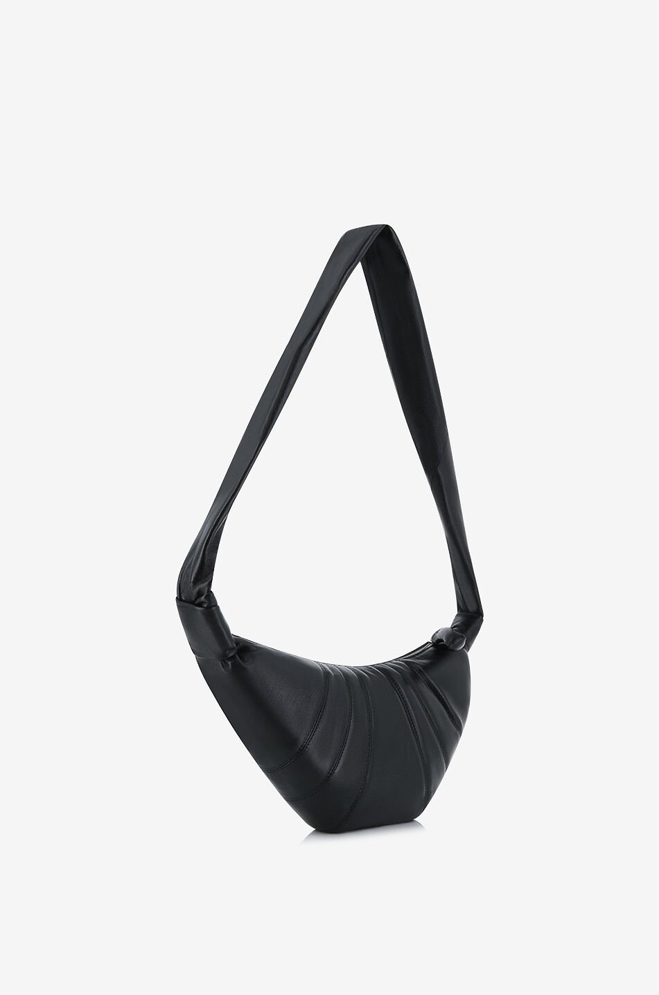 LEMAIRE Small Croissant quilted nappa leather bag Women BLACK 2