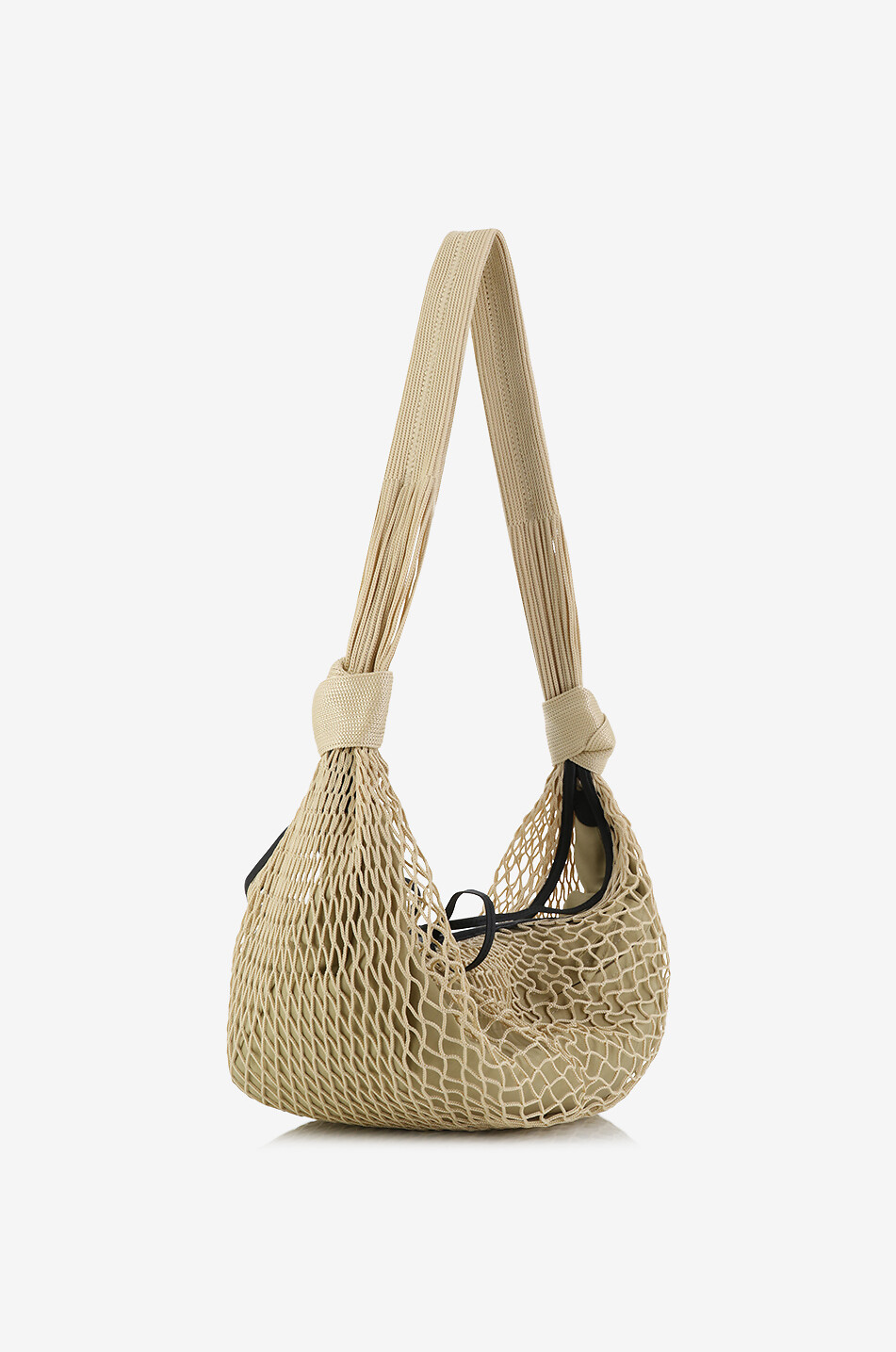 LEMAIRE Sac porté épaule en nylon et filet Croissant Filt Femme BEIGE 2