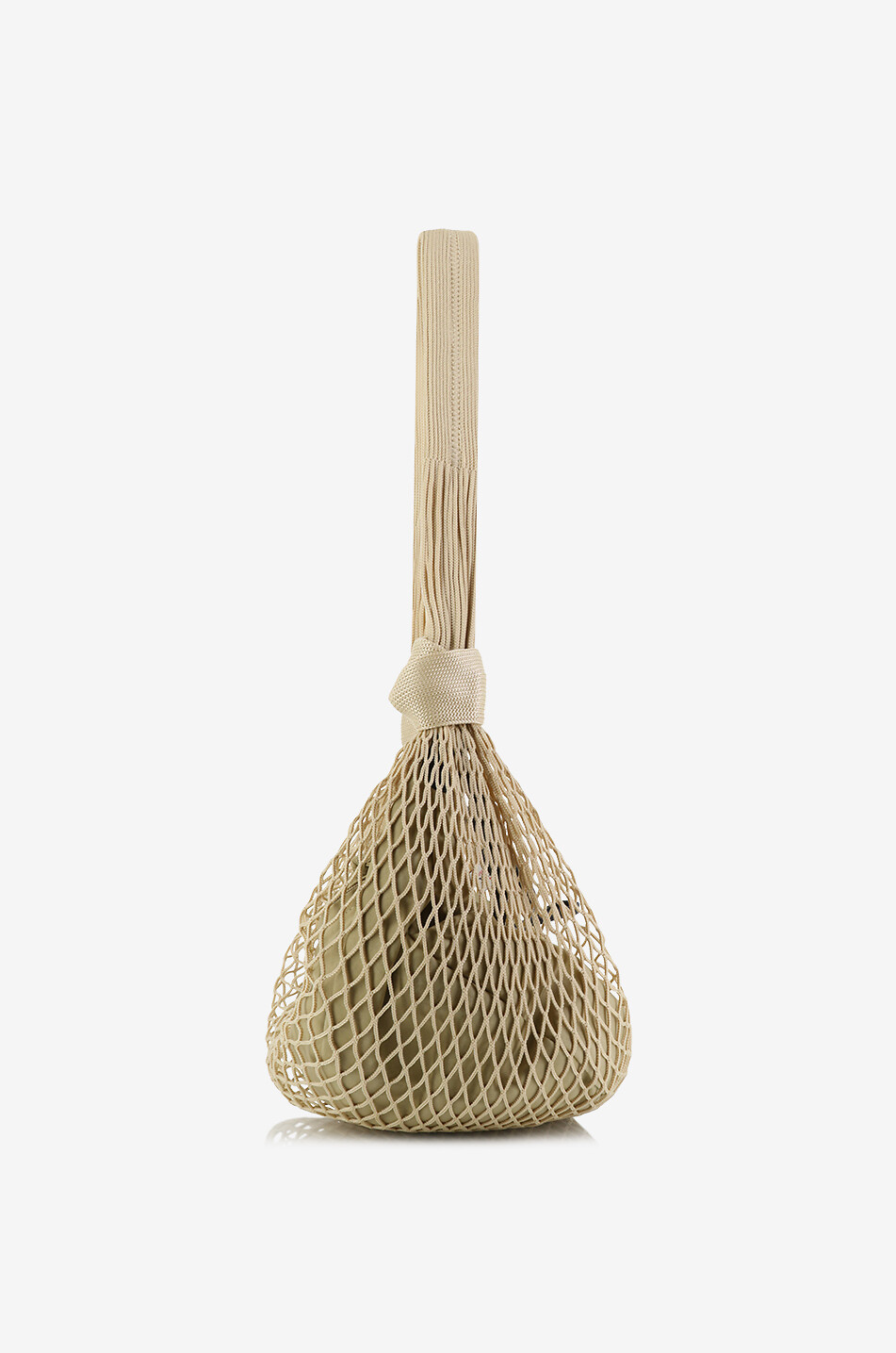 LEMAIRE Sac porté épaule en nylon et filet Croissant Filt Femme BEIGE 4