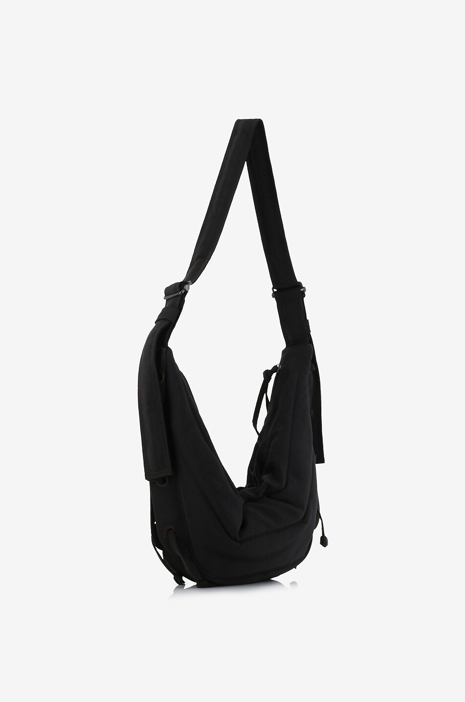 LEMAIRE Small Soft Game quilted nylon shoulder bag Women DARK BROWN 2