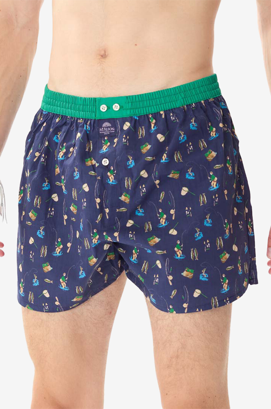 MC ALSON Boxershorts aus Baumwolle Fisherman Herren DUNKELBLAU 4