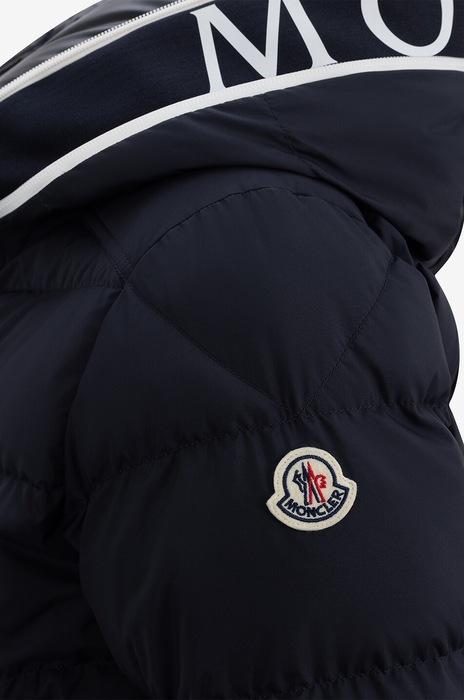 MONCLER Cardere short hooded down jacket Men DARK BLUE 3