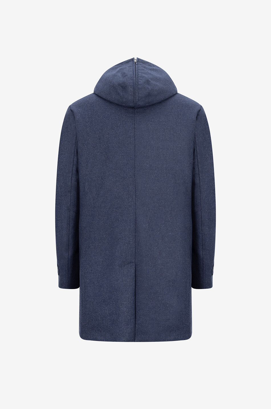 NORWEGIAN WOOL Wool three-quarter length coat Men MEDIUM BLUE 2