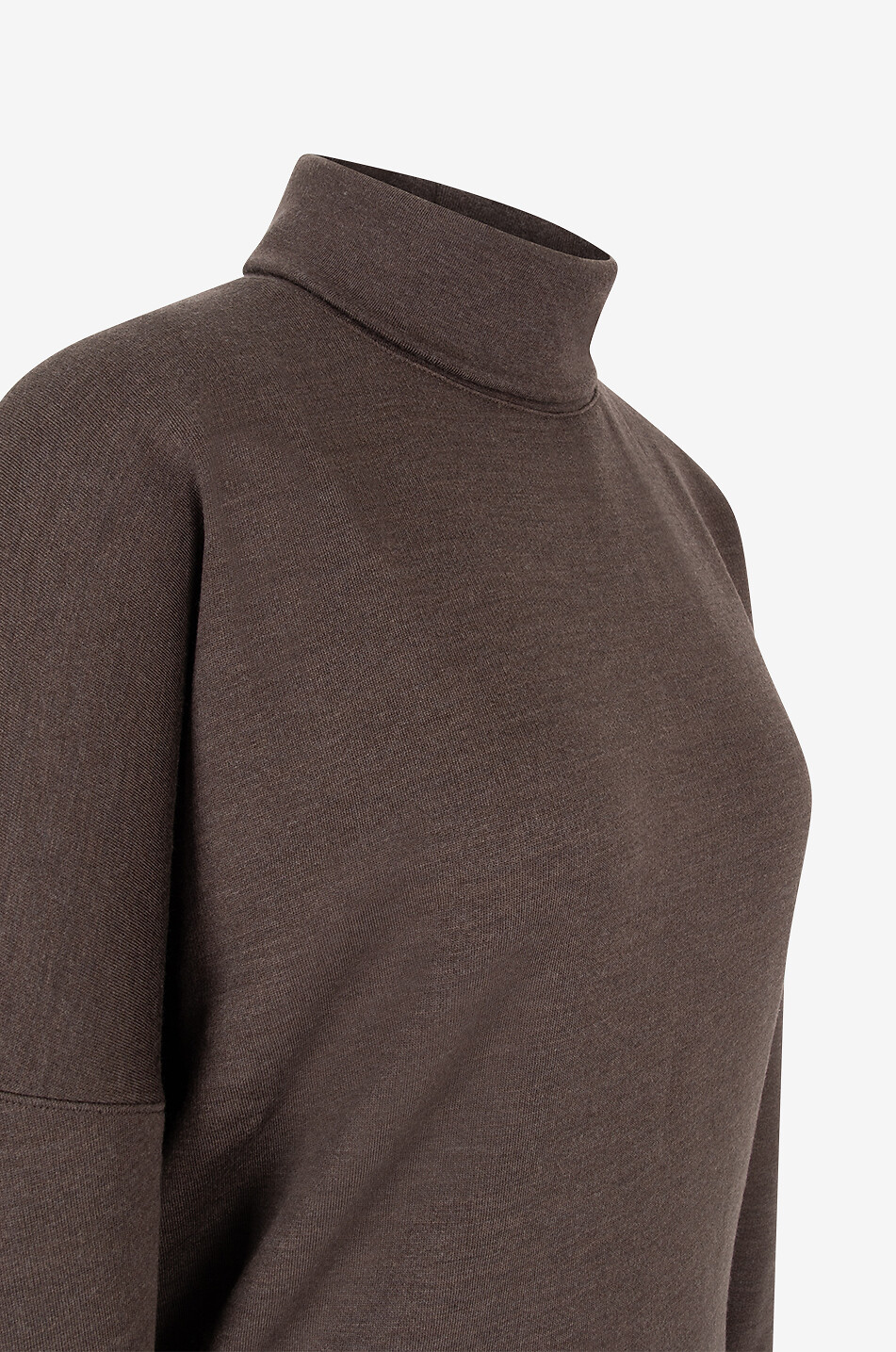 LEMAIRE Weiter Wollmix-Pullover High Neck Damen DUNKELBRAUN 3