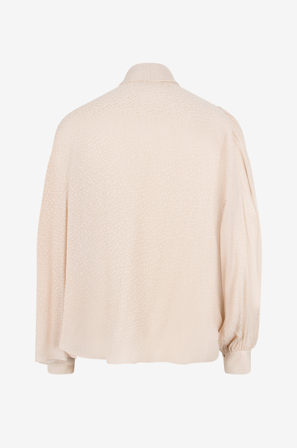 CHLOE Floral silk jacquard blouse with necktie Women LIGHT PINK 2