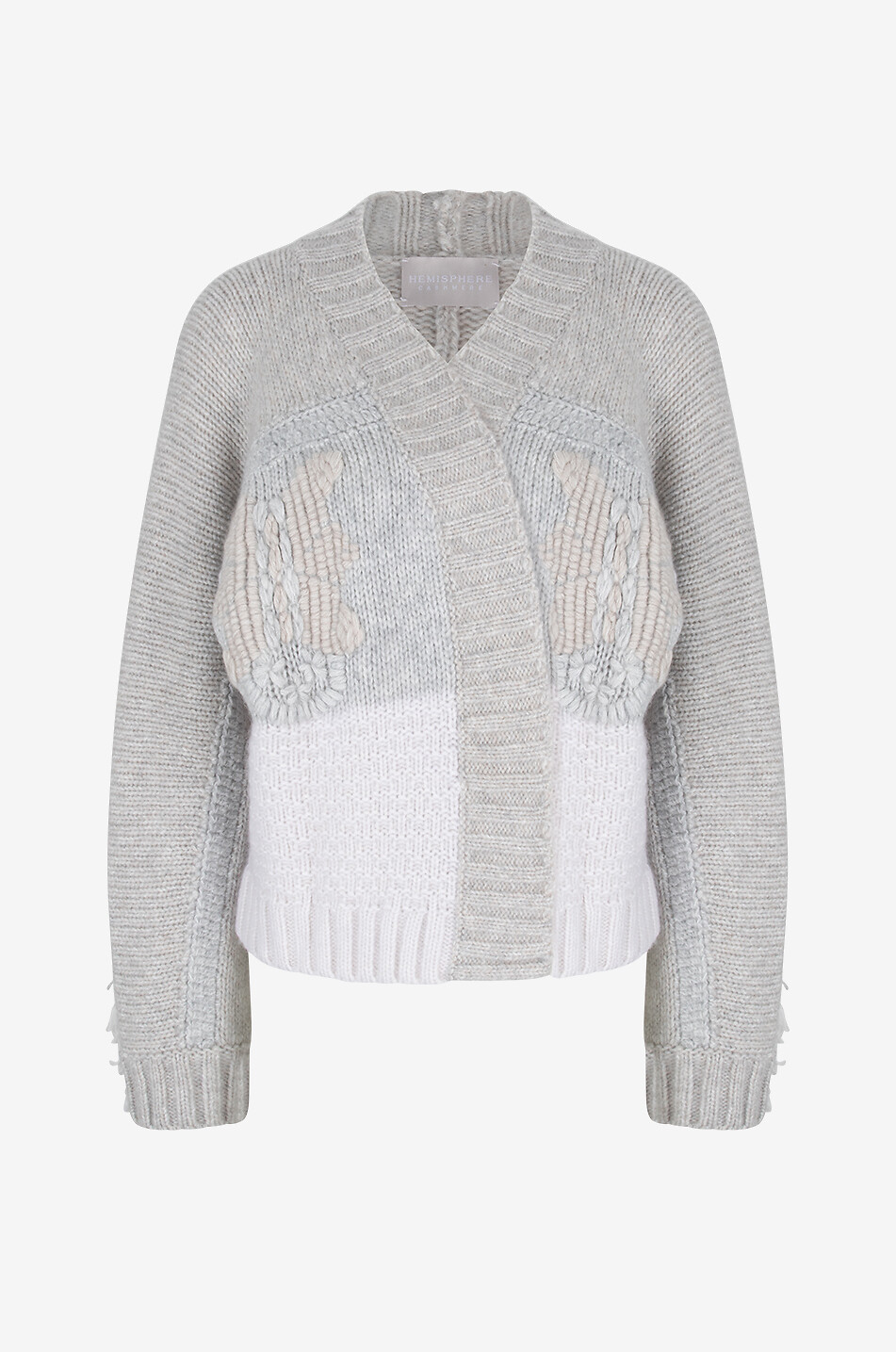 HEMISPHERE Cardigan en cachemire et coton Femme MULTICOLORE 1