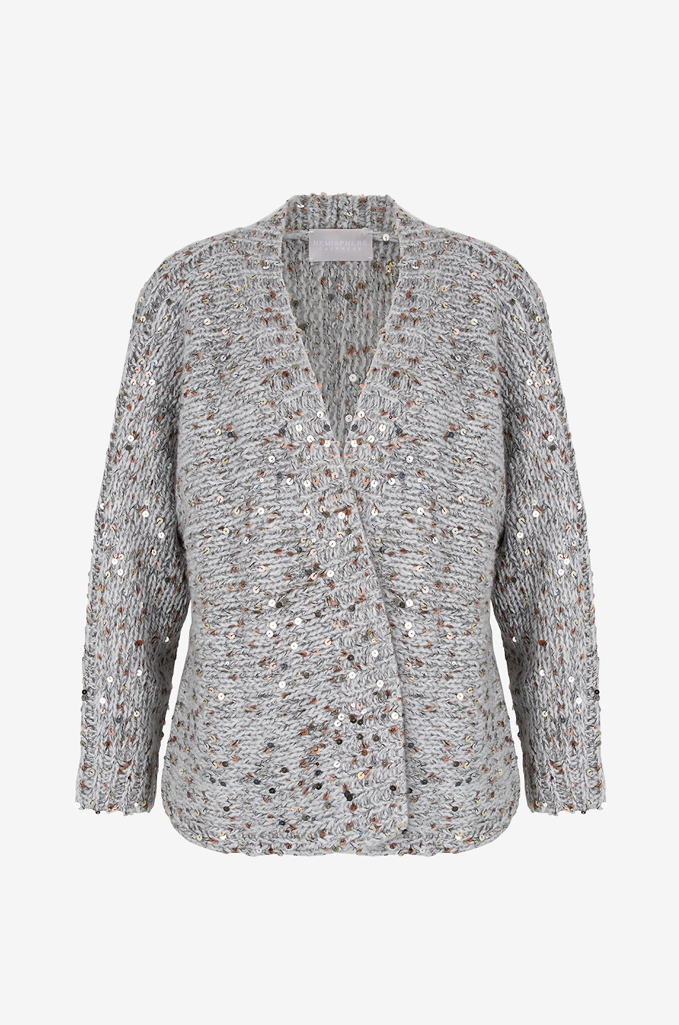 Cardigan en cachemire et coton