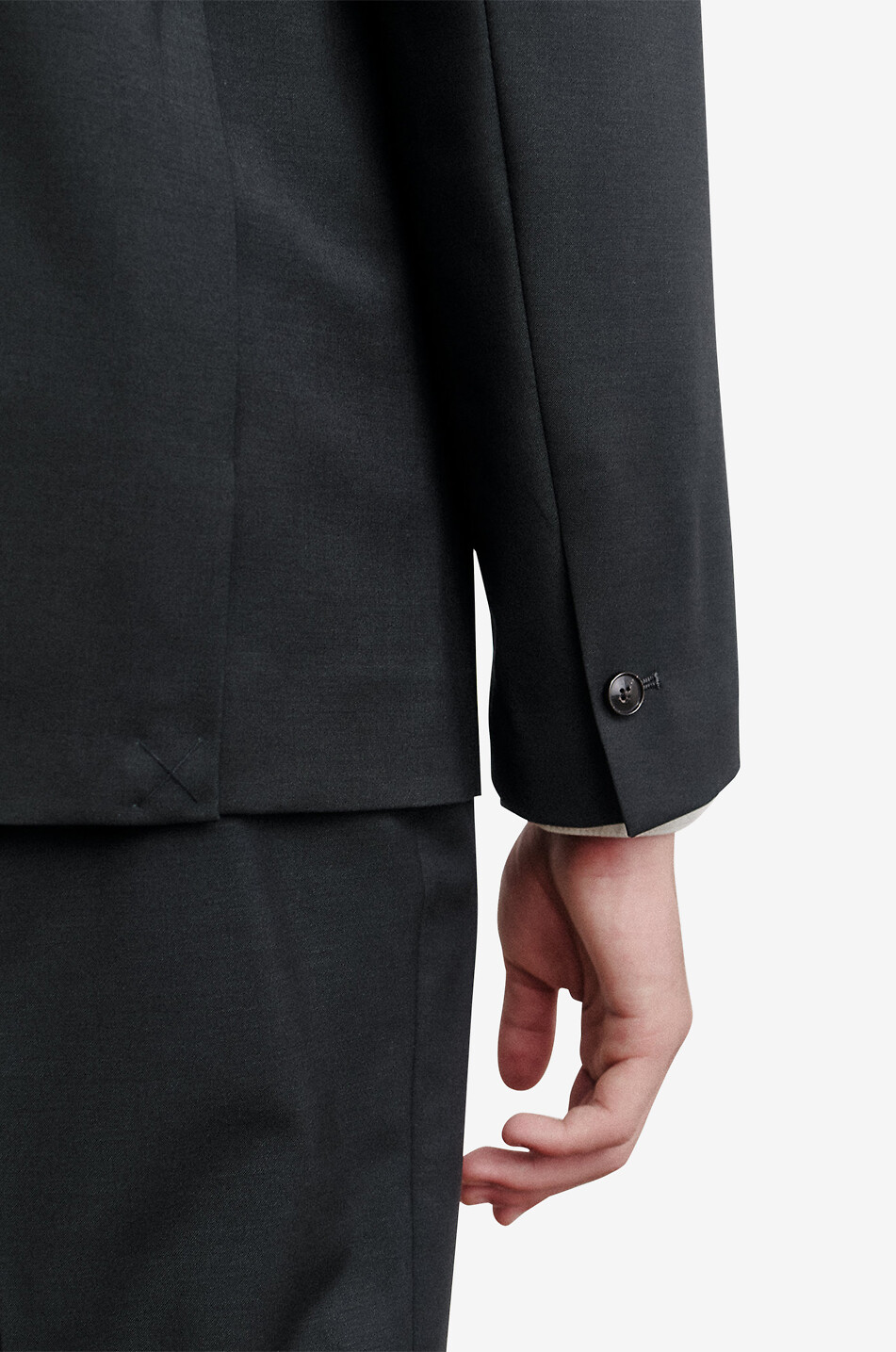 Shinji single-breasted virgin wool blazer