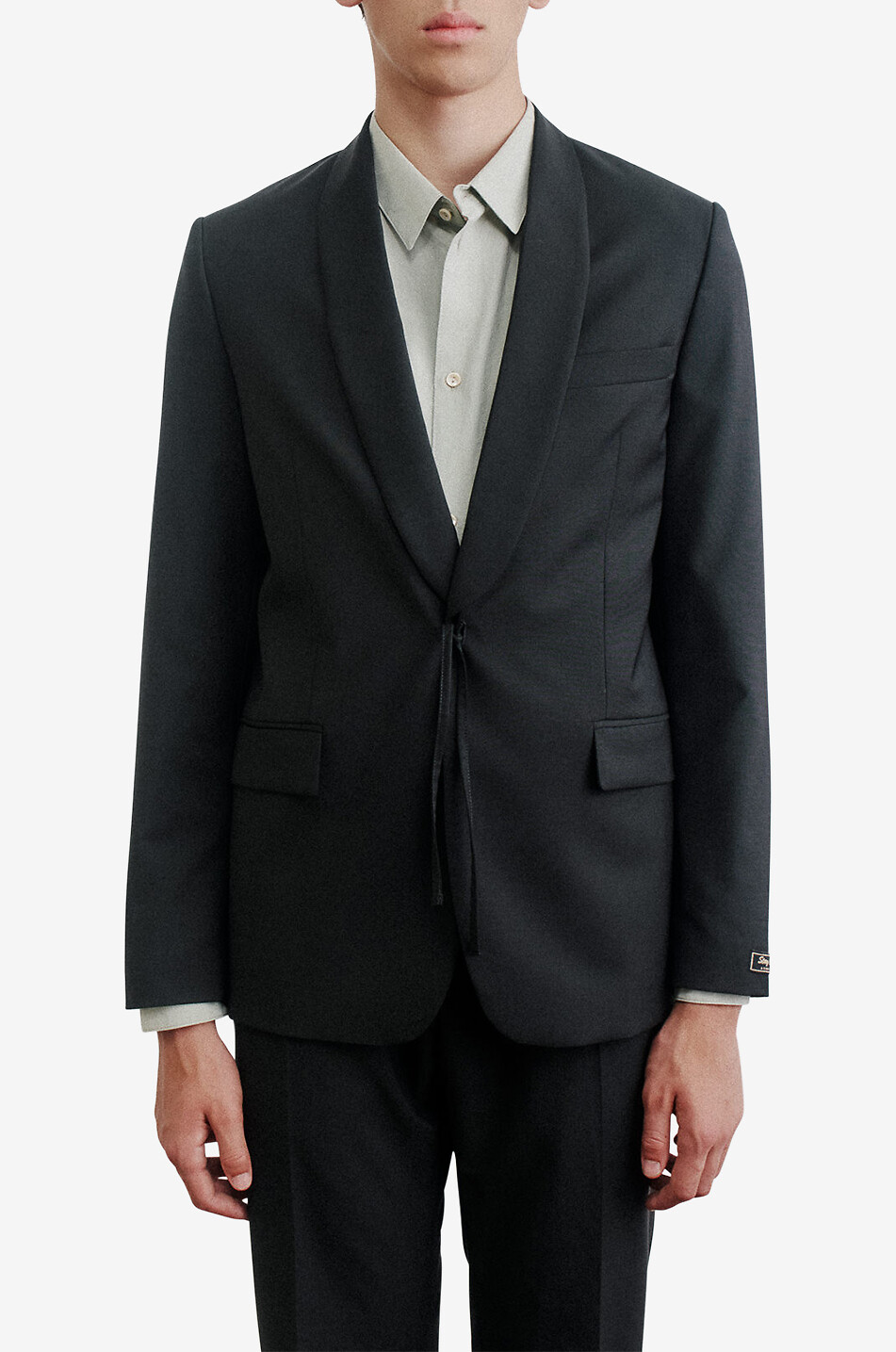 Shinji single-breasted virgin wool blazer