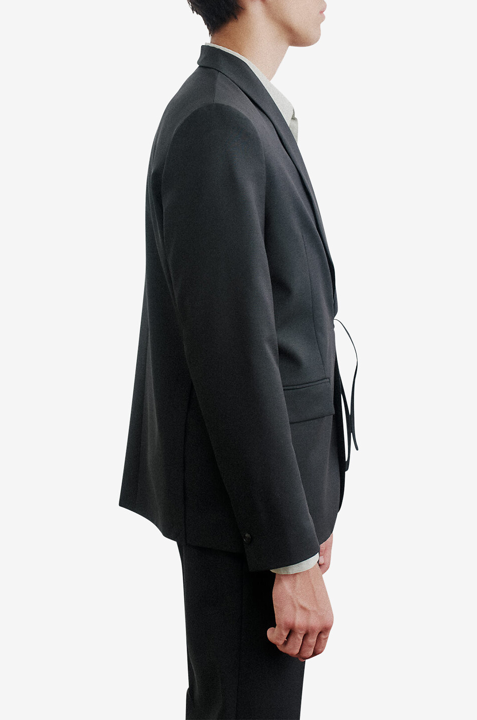 Shinji single-breasted virgin wool blazer