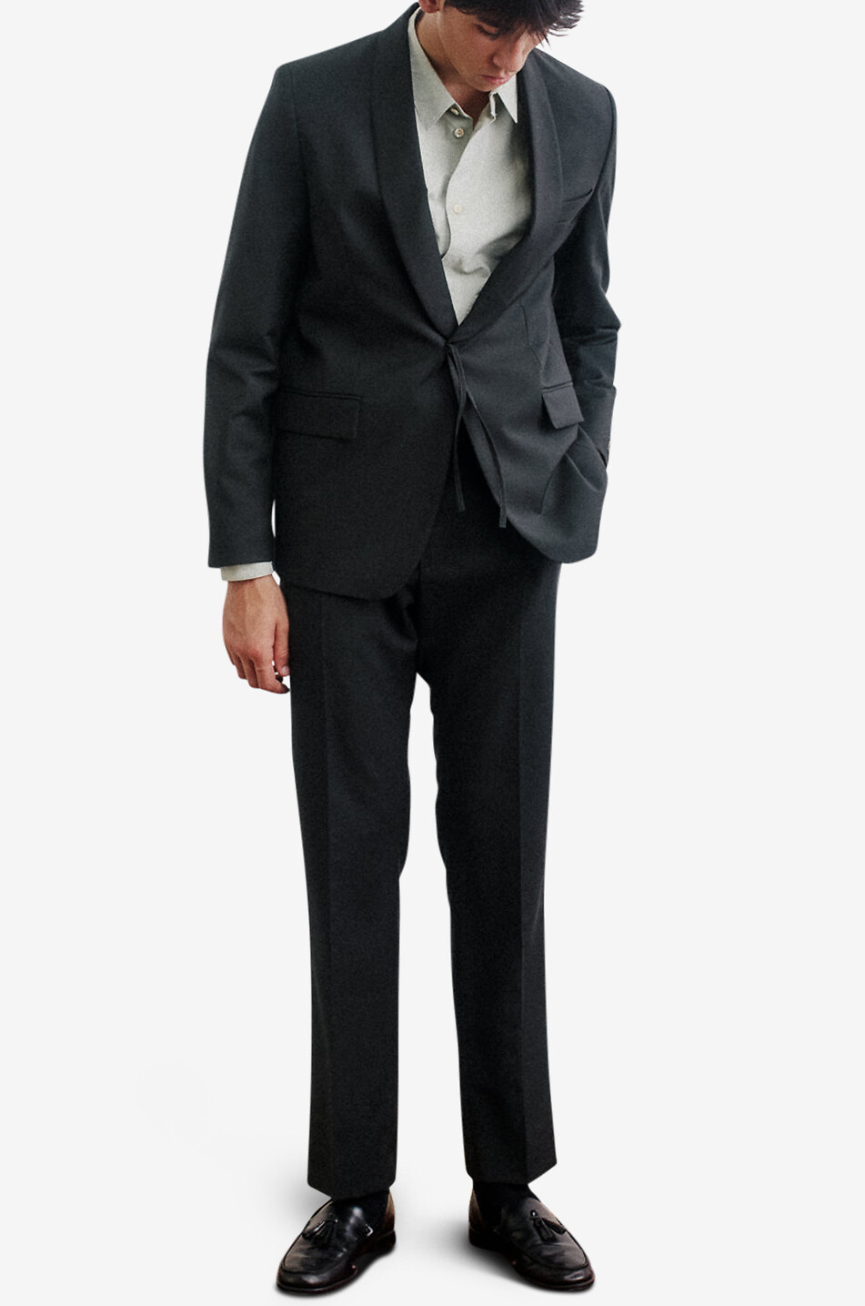 Shinji single-breasted virgin wool blazer