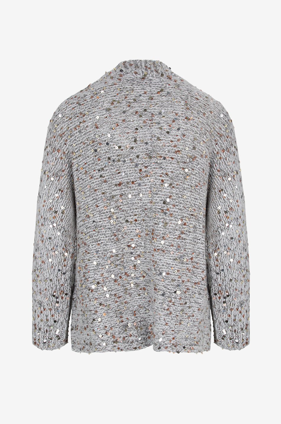 HEMISPHERE Cashmere and cotton cardigan Women GREY 2