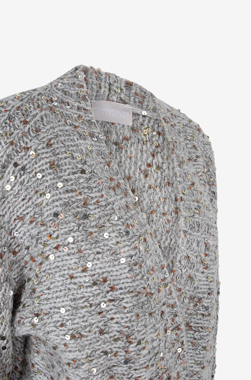 Cardigan en cachemire et coton