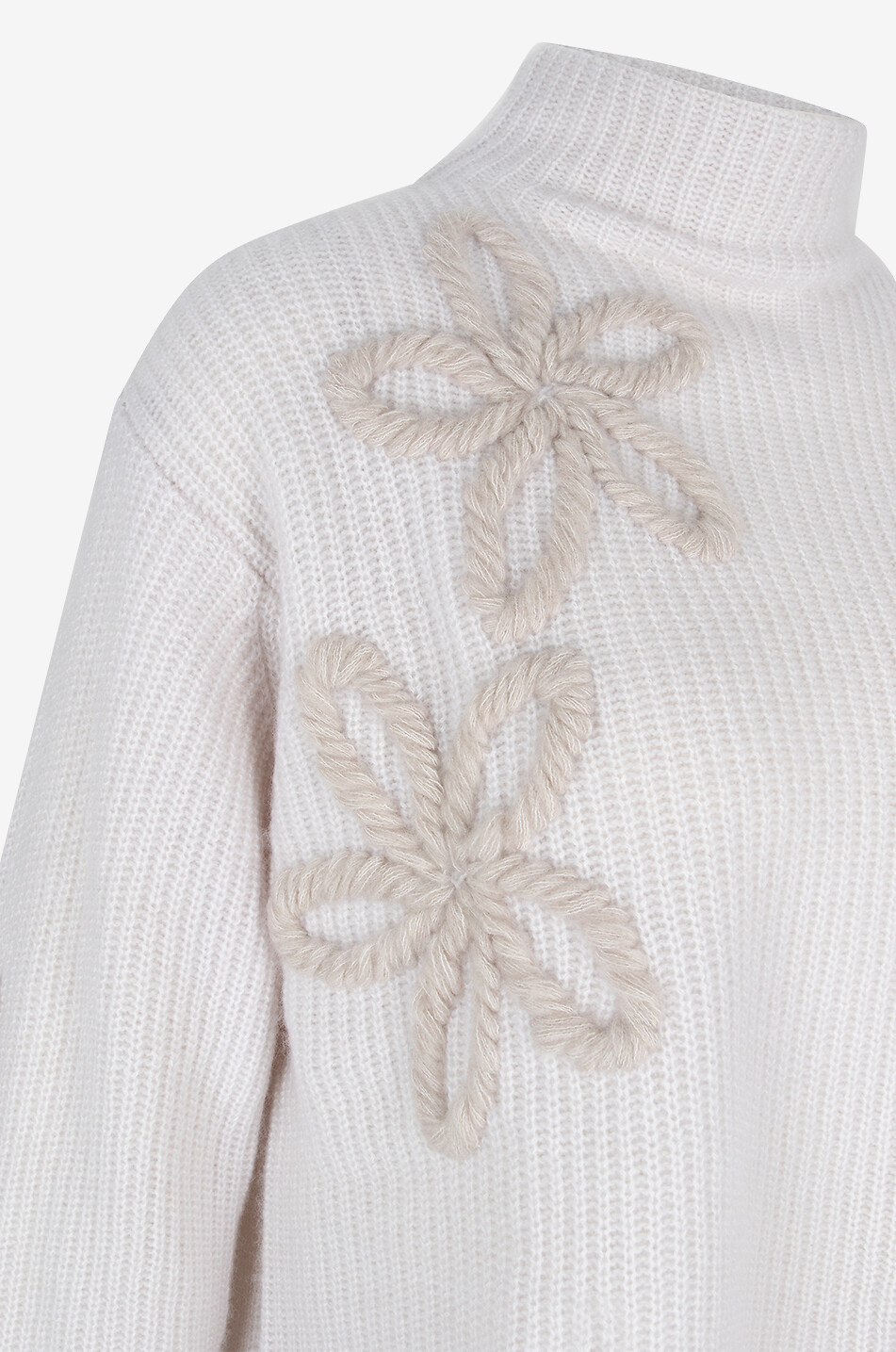 HEMISPHERE Pullover aus Kaschmir und Baumwolle Damen Hellbeige 3