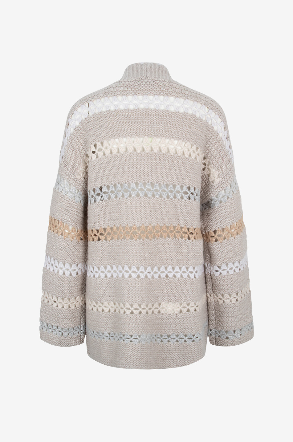 Cardigan en cachemire et coton