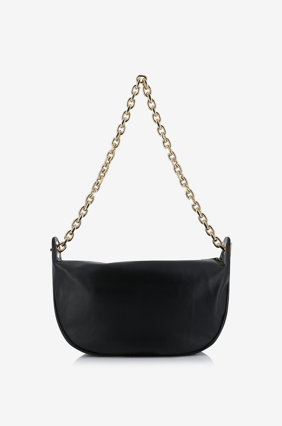 FABIANA FILIPPI Schultertasche aus Nappaleder Eyelets Damen SCHWARZ 3