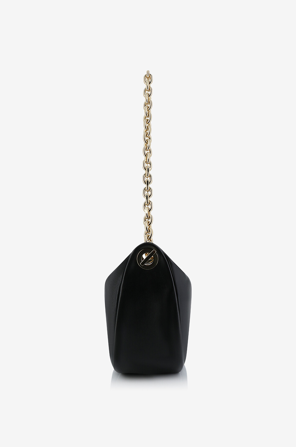 Schultertasche aus Nappaleder Eyelets