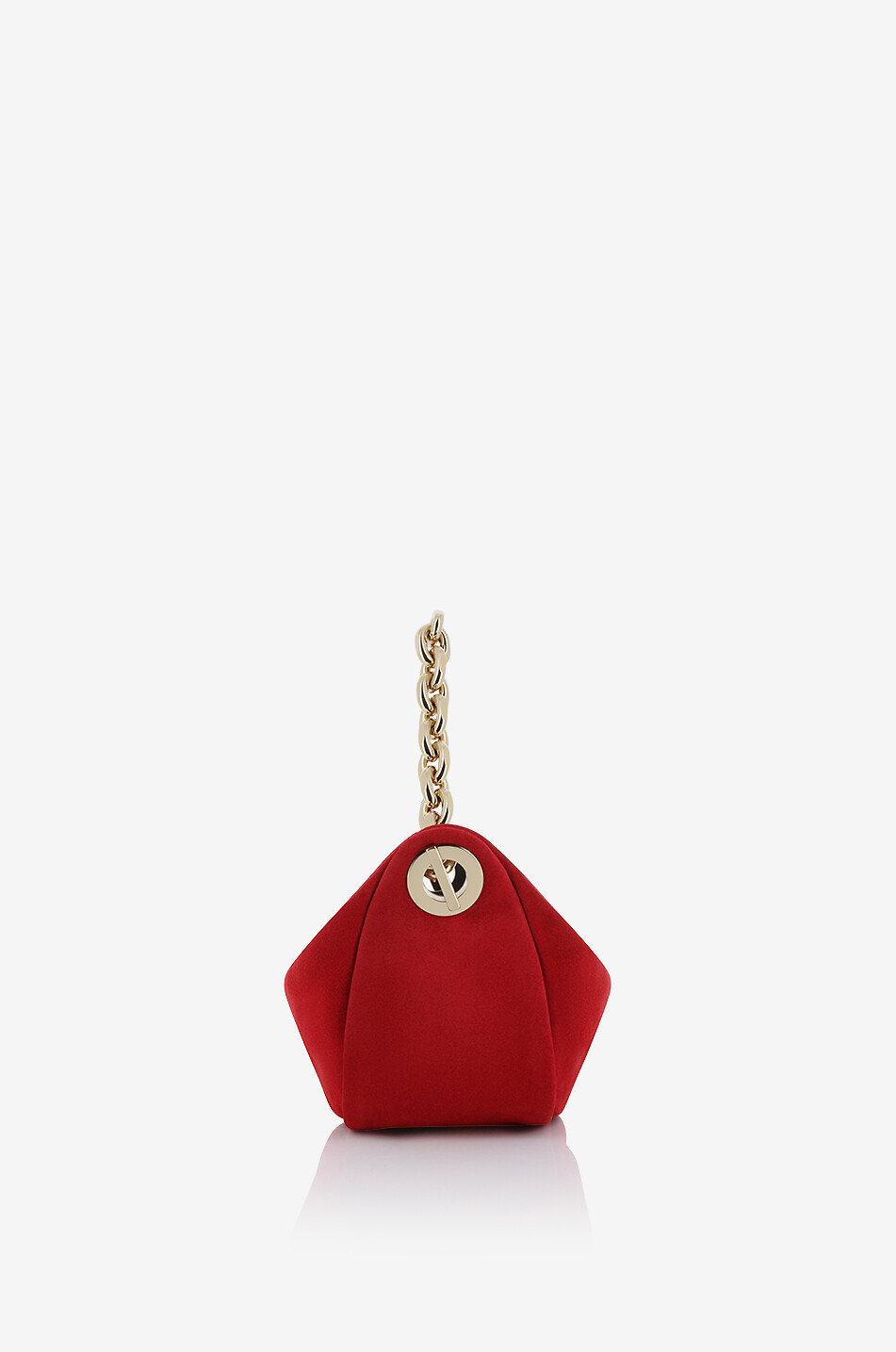 Mini-Handtasche aus Wildleder Eyelets
