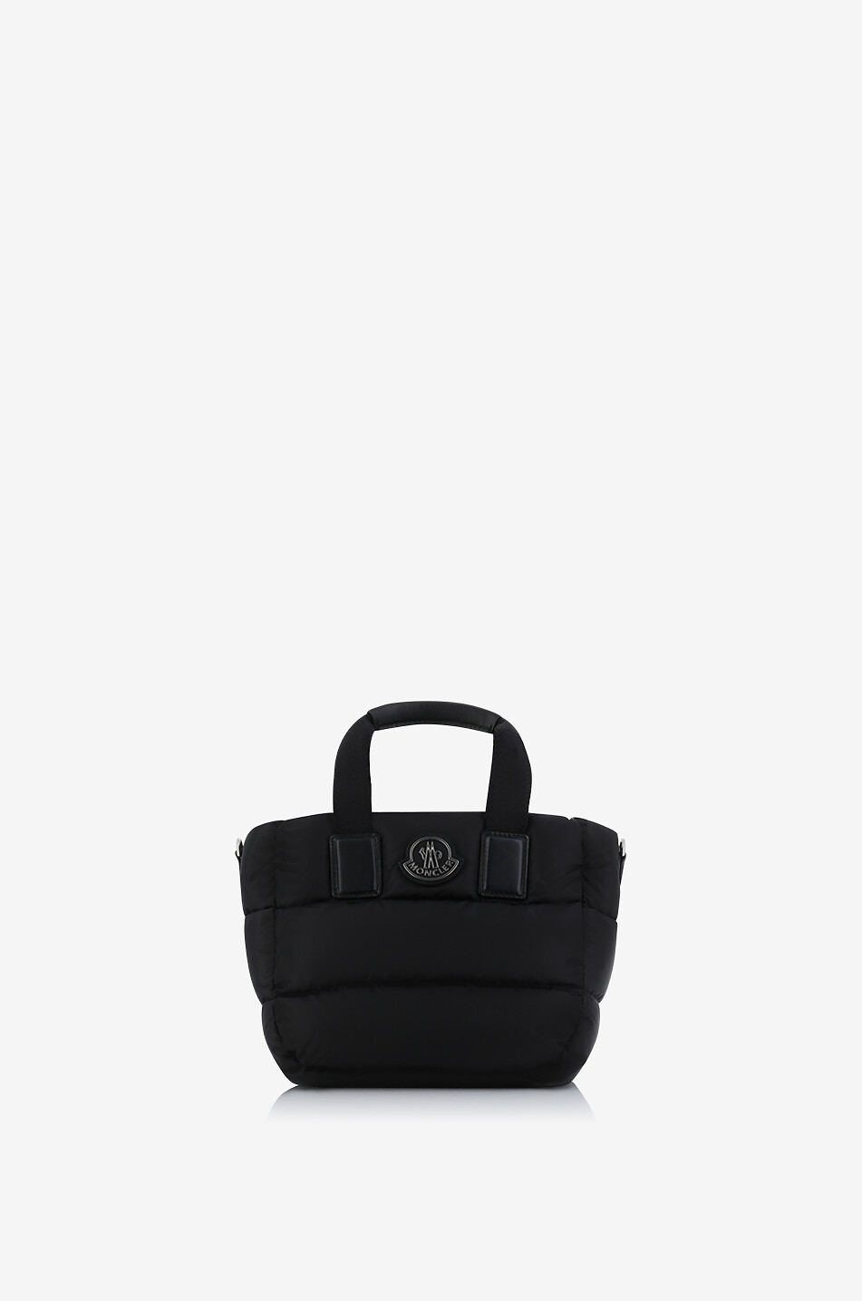 MONCLER Mini Caradoc quilted nylon tote bag Women BLACK 1