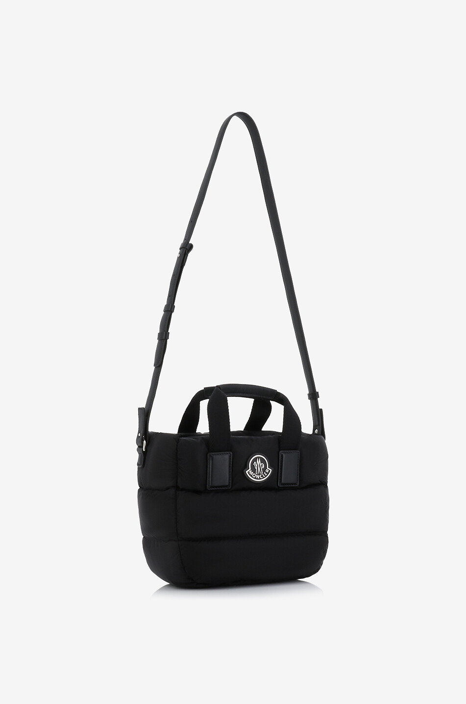 MONCLER Mini Caradoc quilted nylon tote bag Women BLACK 2