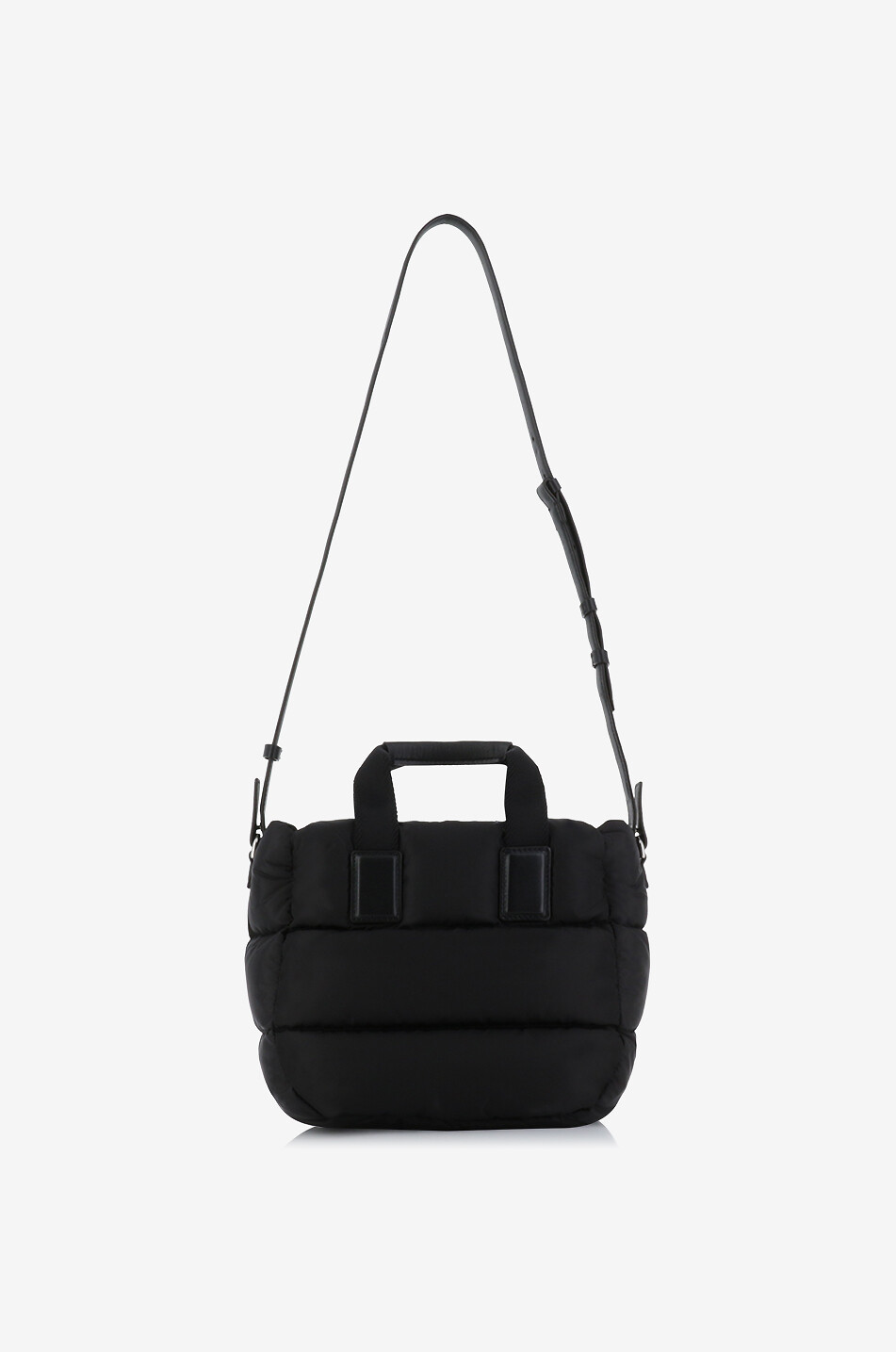 MONCLER Mini Caradoc quilted nylon tote bag Women BLACK 3