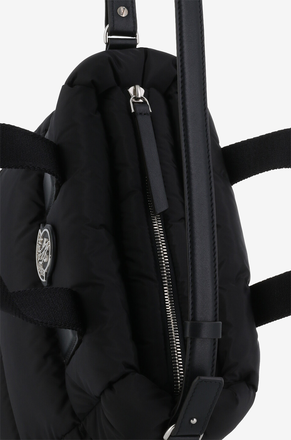 MONCLER Mini Caradoc quilted nylon tote bag Women BLACK 5