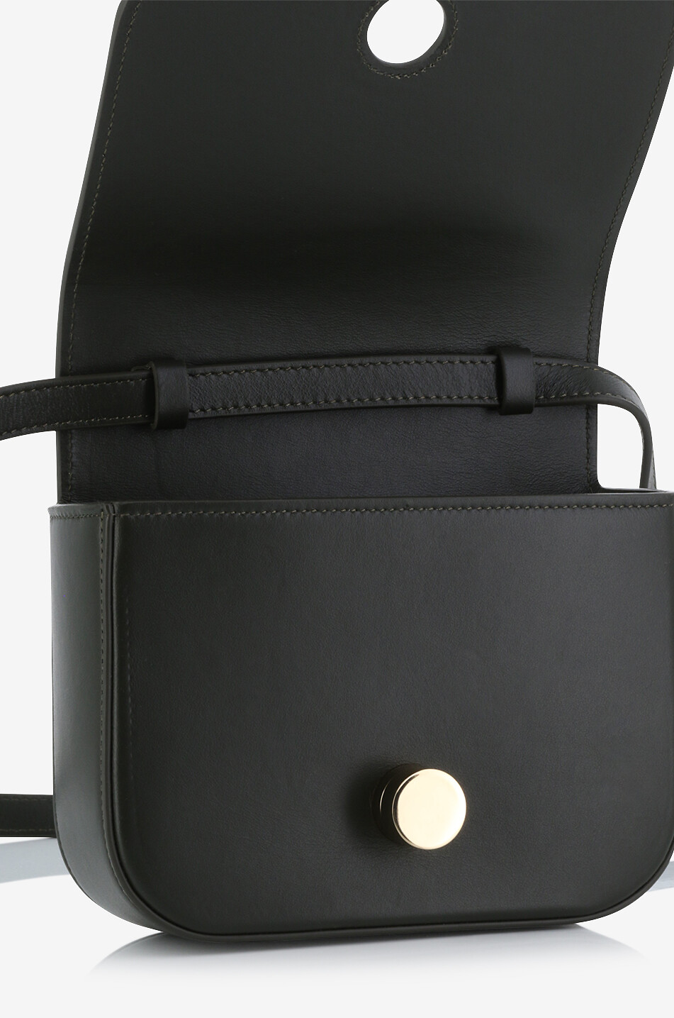 Sac porté épaule en cuir lisse Eclissi Messenger Mini