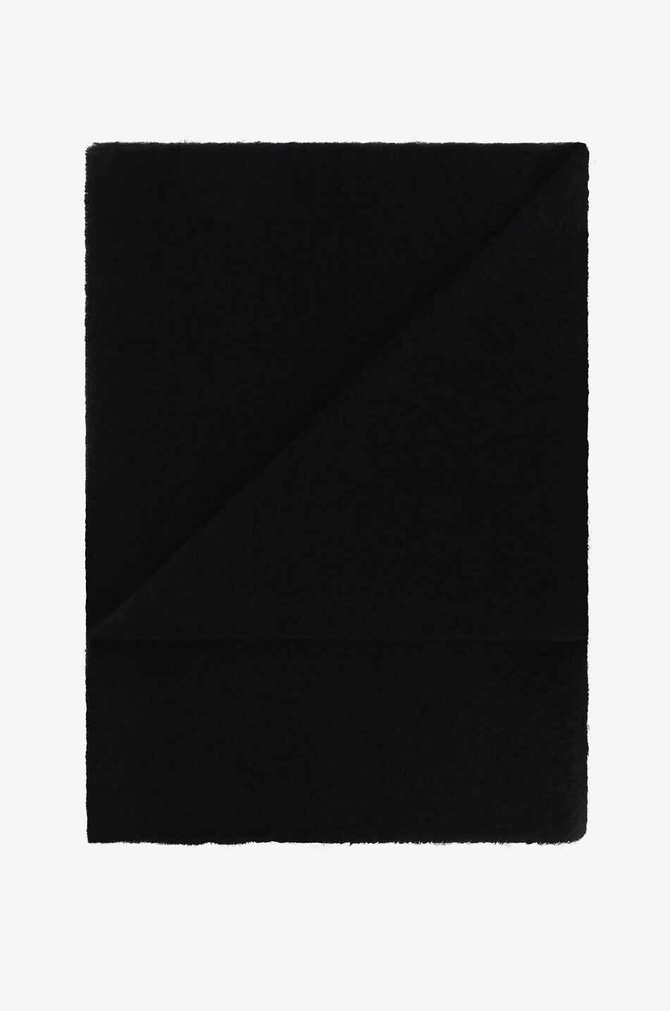 LEMAIRE Maxi Fluffy alpaca scarf Men BLACK 2