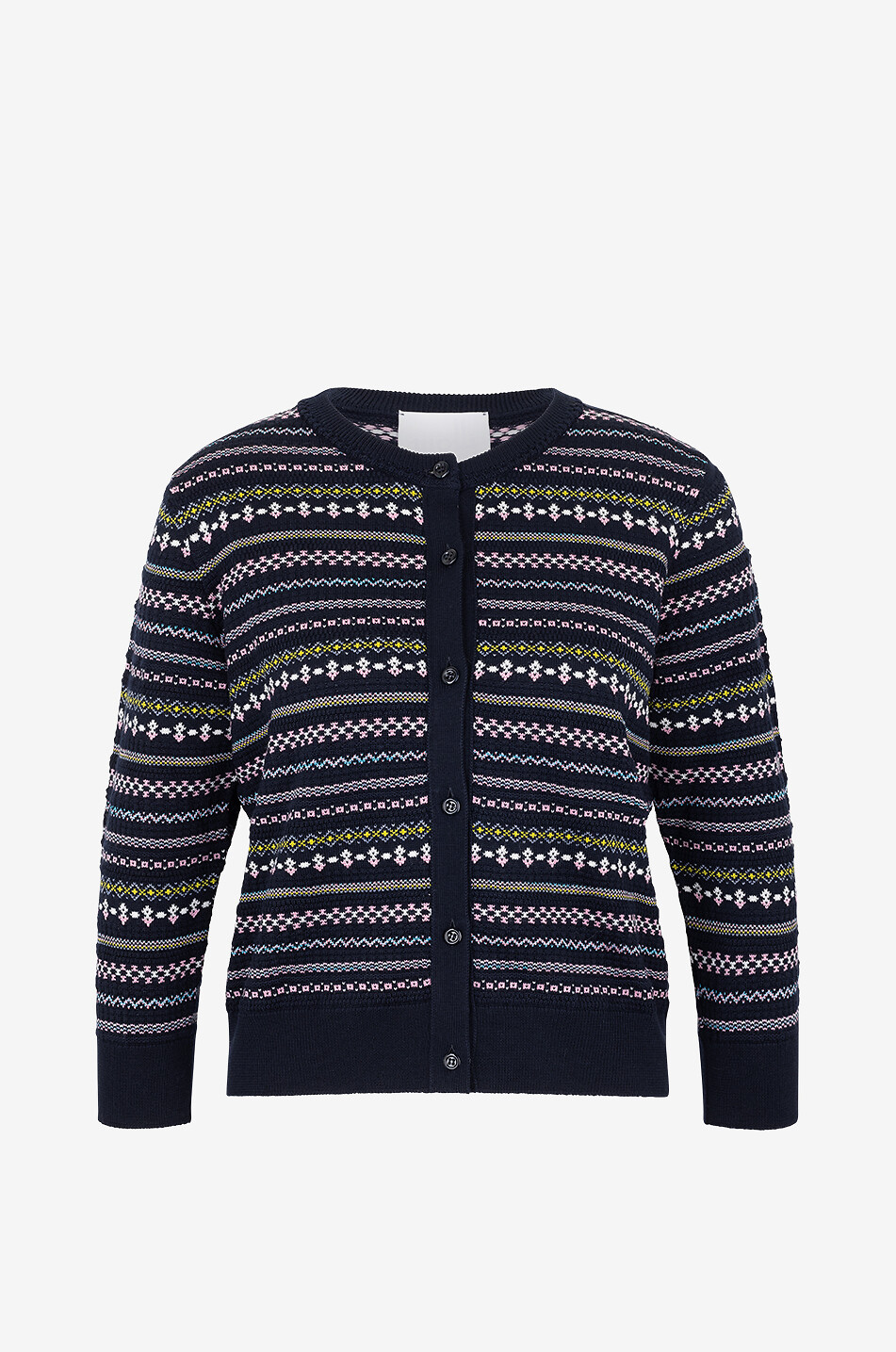 Bridge 2 wool jacquard cardigan