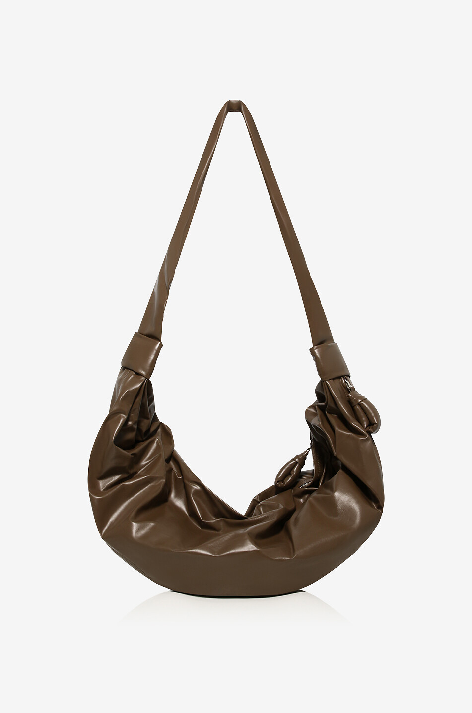 Large Soft Croissant leather cross-body bag