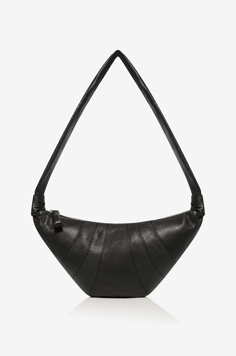 Medium Croissant quilted grained leather bag