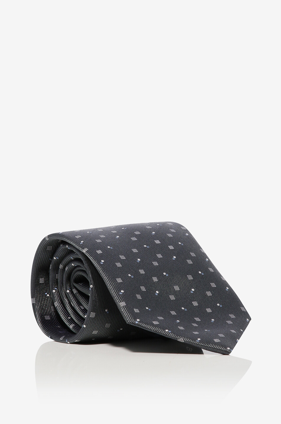 Geometric print adorned silk tie