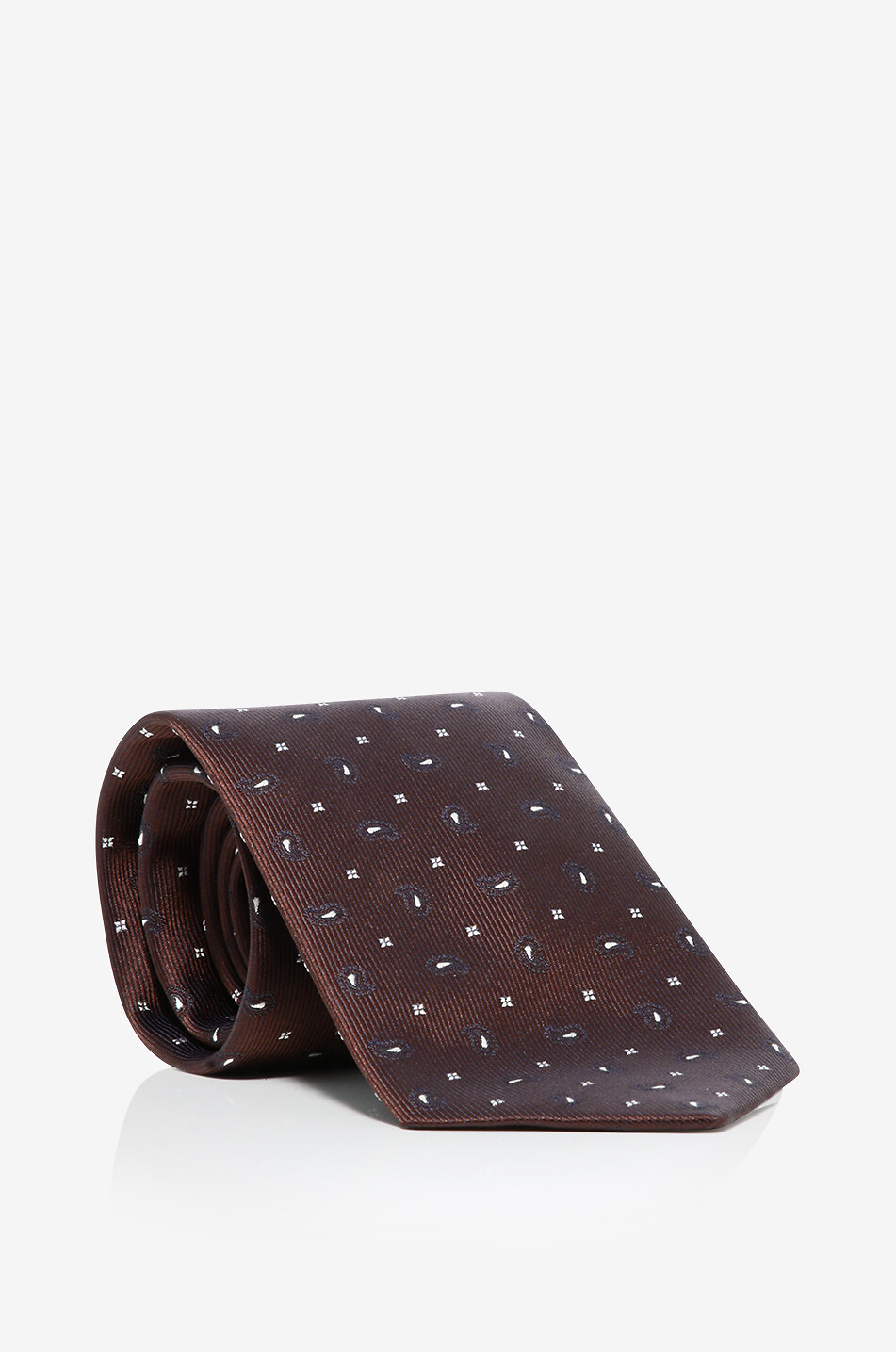 BRIONI Krawatte aus Seide mit floralem Paisley-Motiv Herren DUNKELBRAUN 1