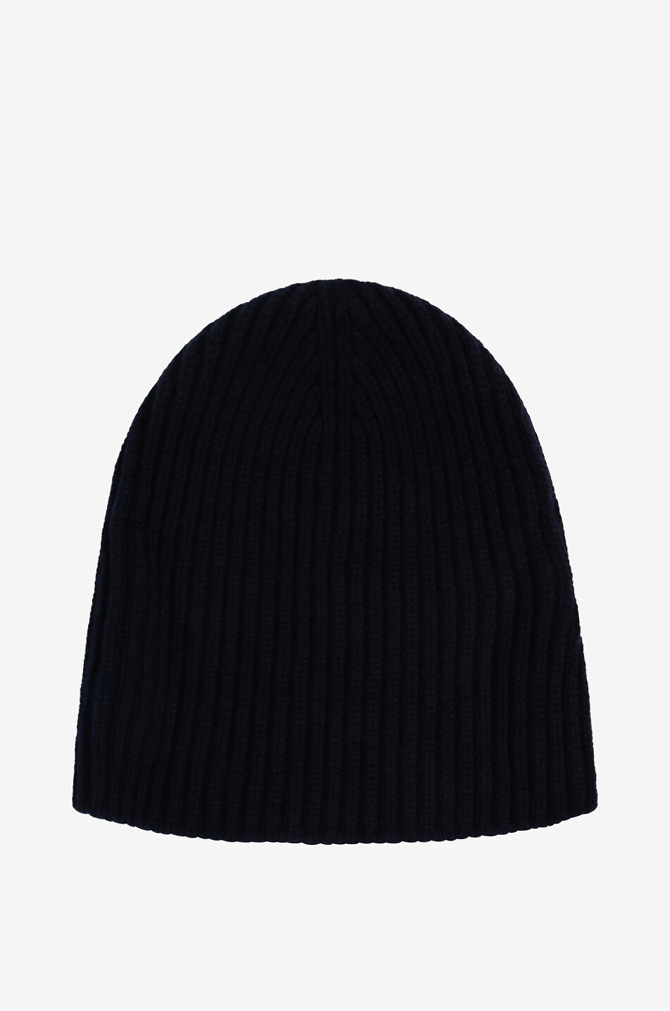 FEDELI Alfredo ribbed cashmere beanie Men DARK BLUE 1