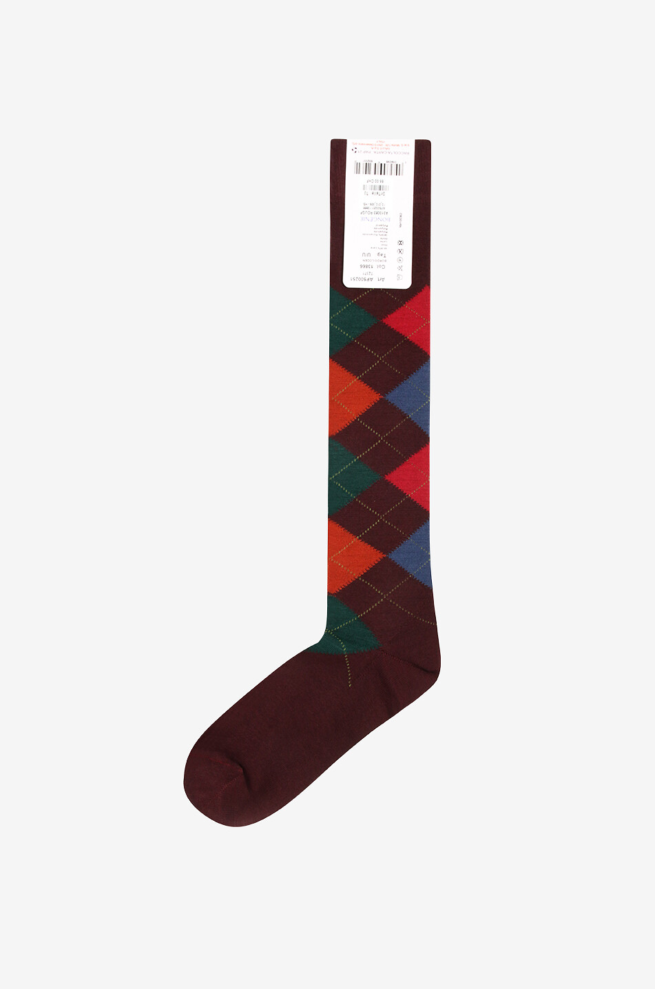 Chaussettes Longues Homme RED Lasv Gris Noir Imprimé à Pois Taille