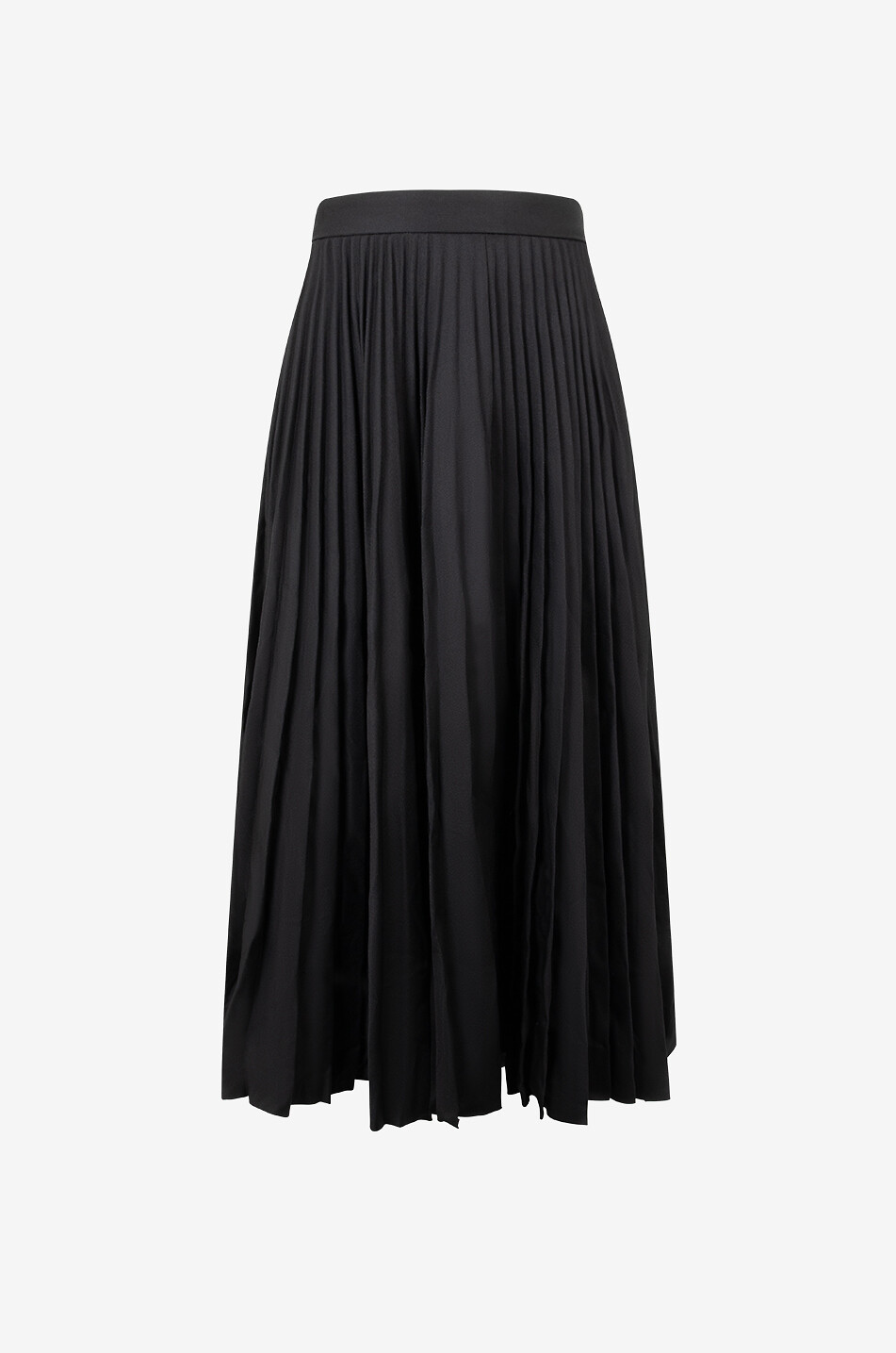 Jupe midi plissée effet froissée
