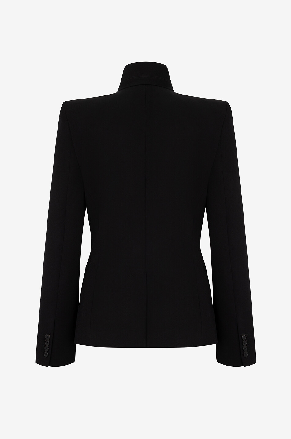 ALEXANDER McQUEEN Blazer en laine Twisted Spliced Femme NOIR 2